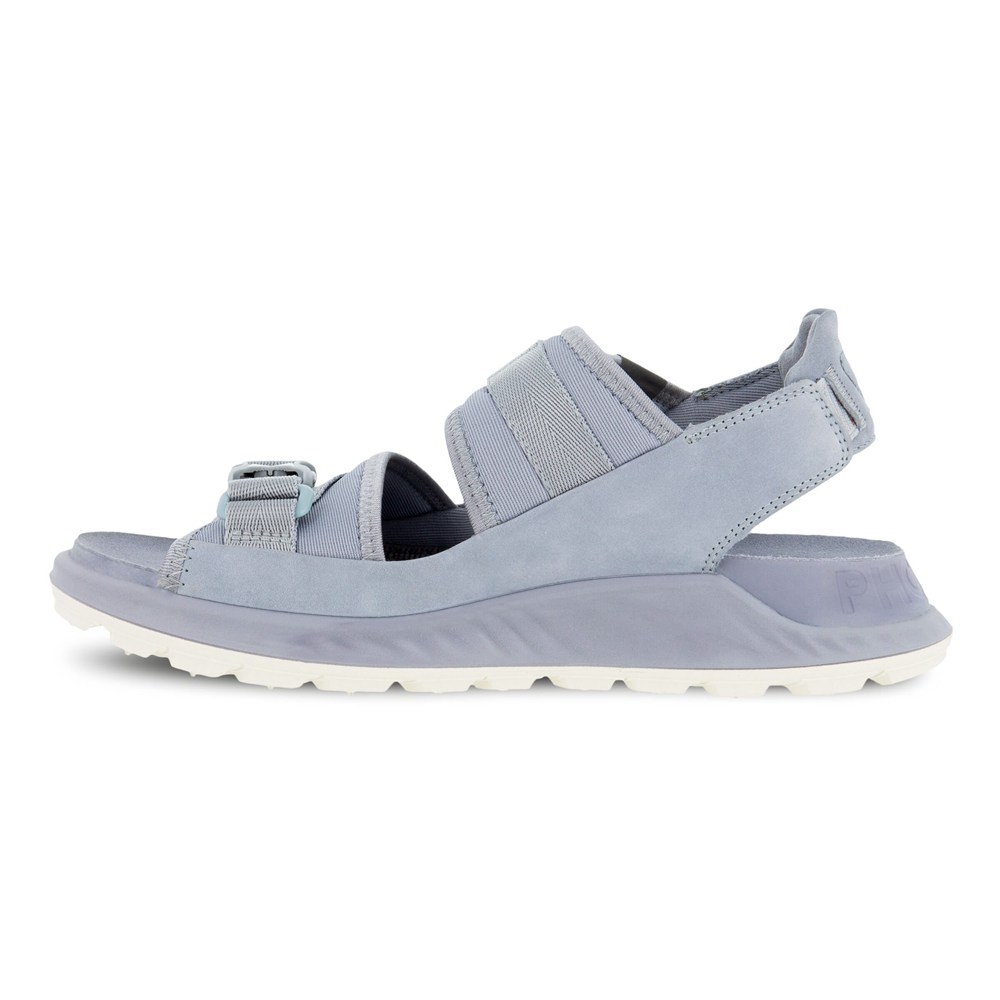 ECCO Womens Sandals Grey - Exowrap 2S Buckle - RZU-704258